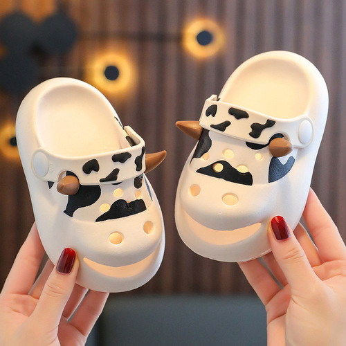 Children's slippers summer infants and toddlers cartoon milk clogs boys and girls home indoor non-slip baby slippers