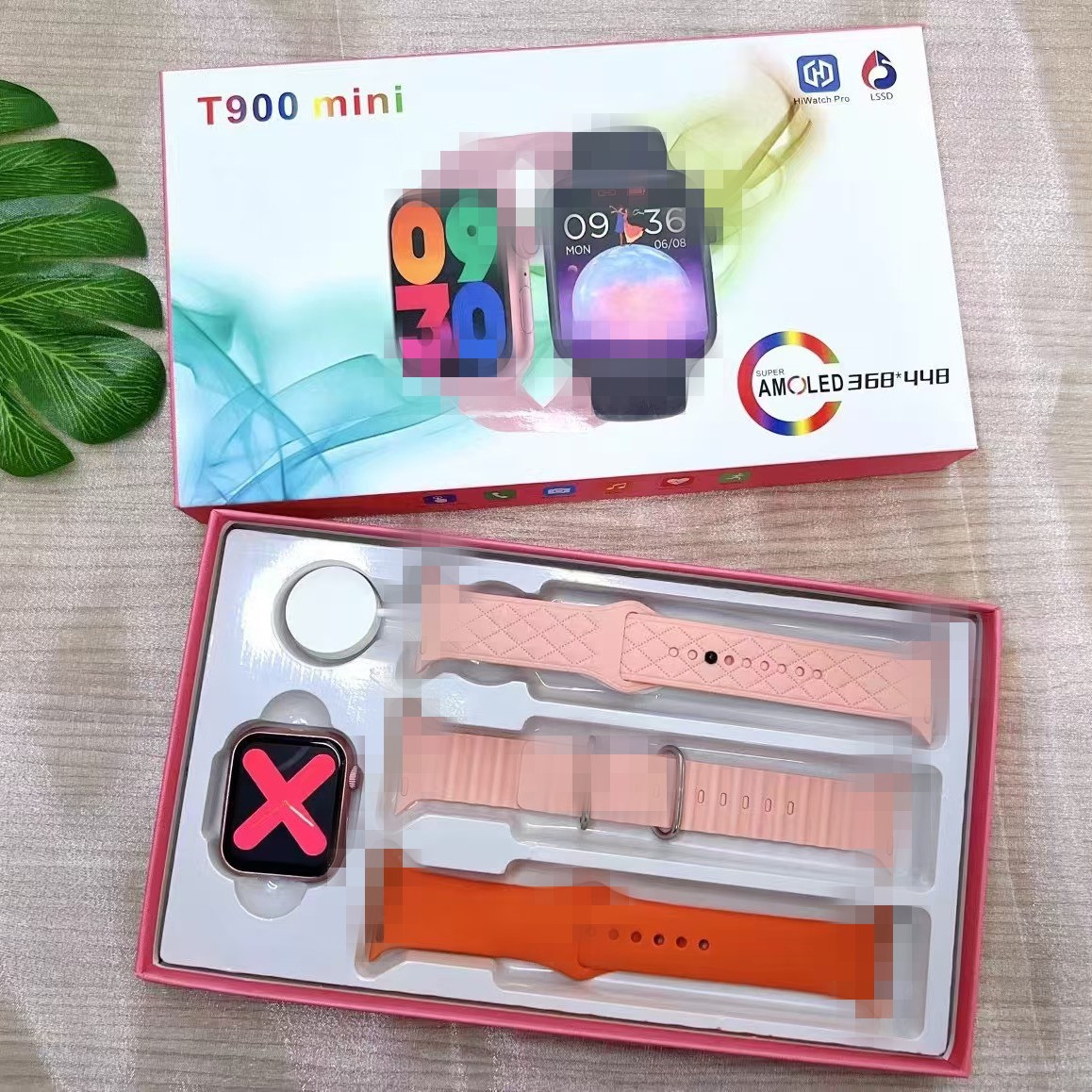 T900mini Smart Watch 3 in 1 suit Multifunctional Bluetooth Call Pecter Sleep Health Reminder S9 Watch