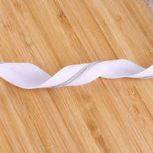 厂家现货服装箱包帐篷沙发床垫闭口拉链5号白布银齿树脂拉链批发