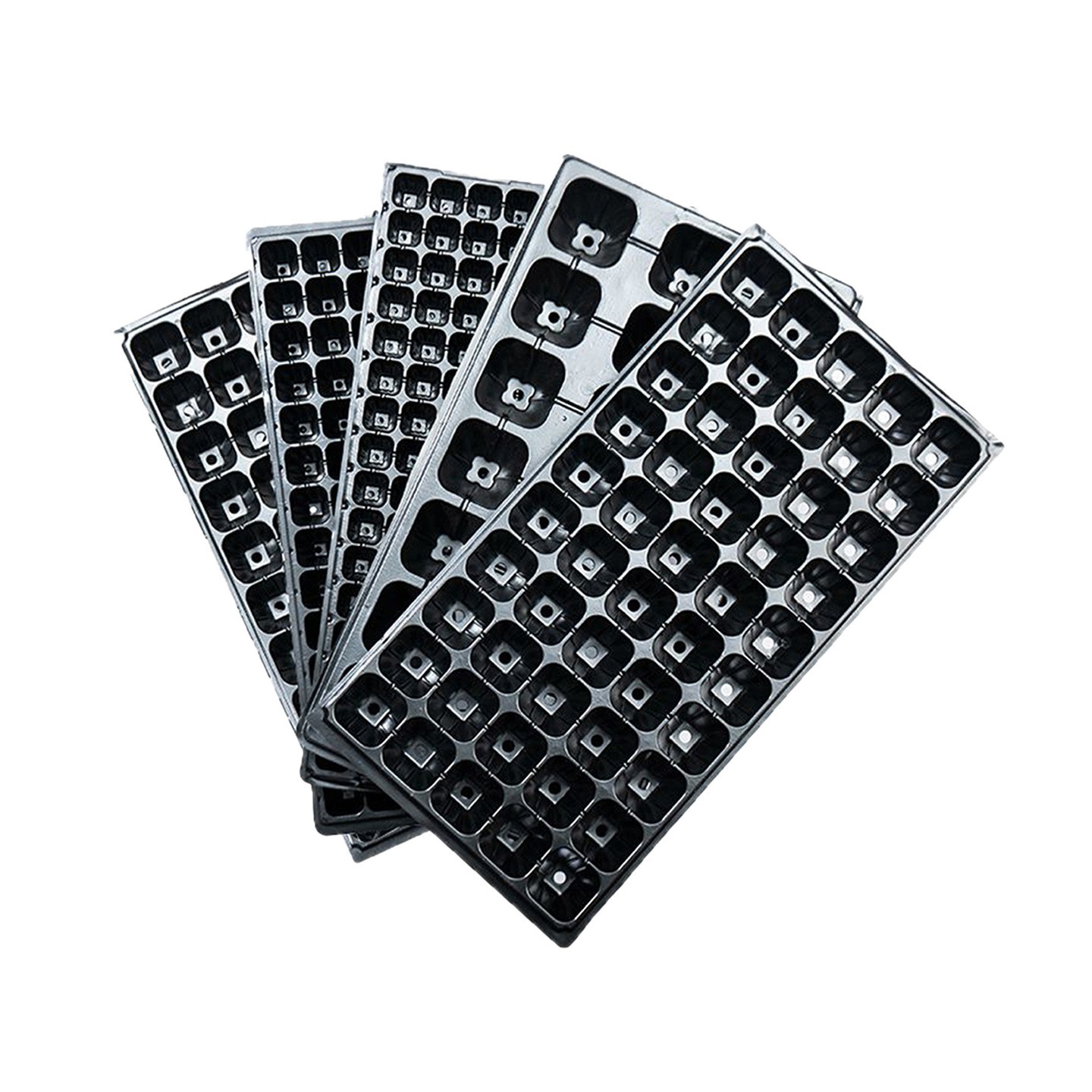 Bandeja de Germinación con Cavidades de 32 72 128 Agujeros 80g PET Resistente para Jardín image 6