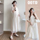 Pregnant Women's Summer Fashion Mom's New Fashion Loose Slimming Short Sleeve Jacquard Hollow dress High-end Sense Pregnant Women's Dress