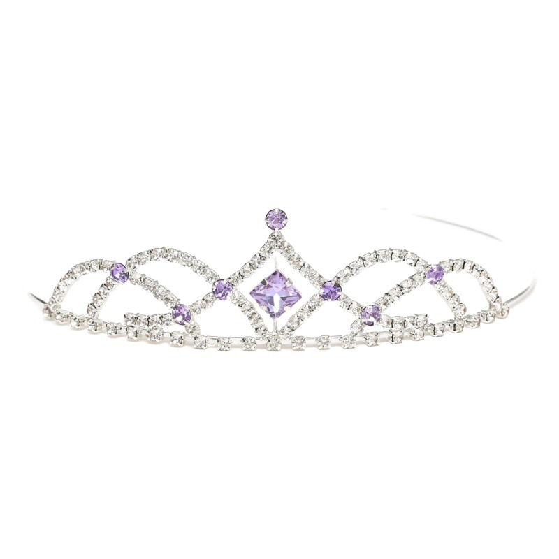 Tocado de la Corona nupcial europeo y Americano niñas cabeza de la corona de los niños Crystal rhinestone diadema XZ002
