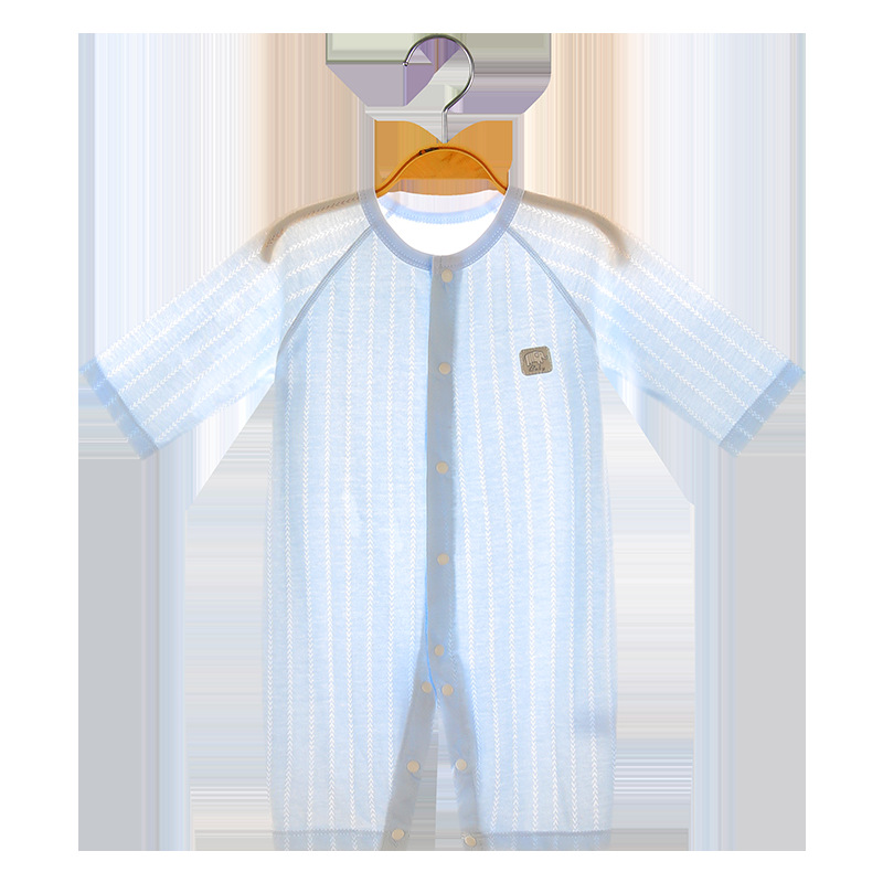 3020 blue jacquard air conditioning suit