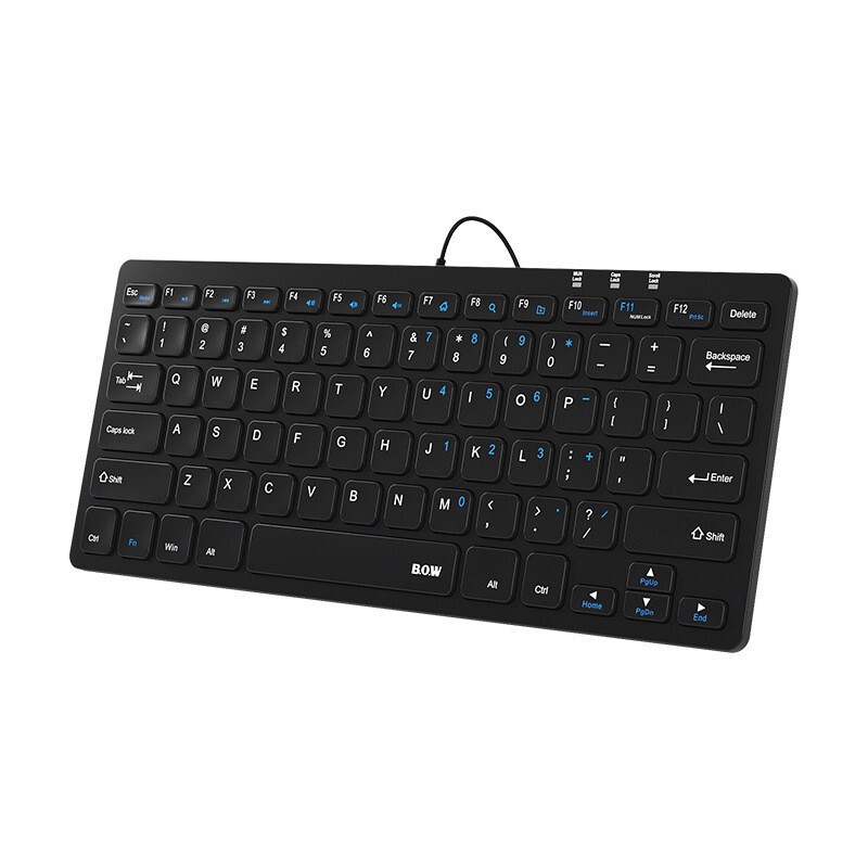 B.O.W有線キーボードhw098 a外付けノートパソコン静音usbオフィスタイピングソース工場|undefined
