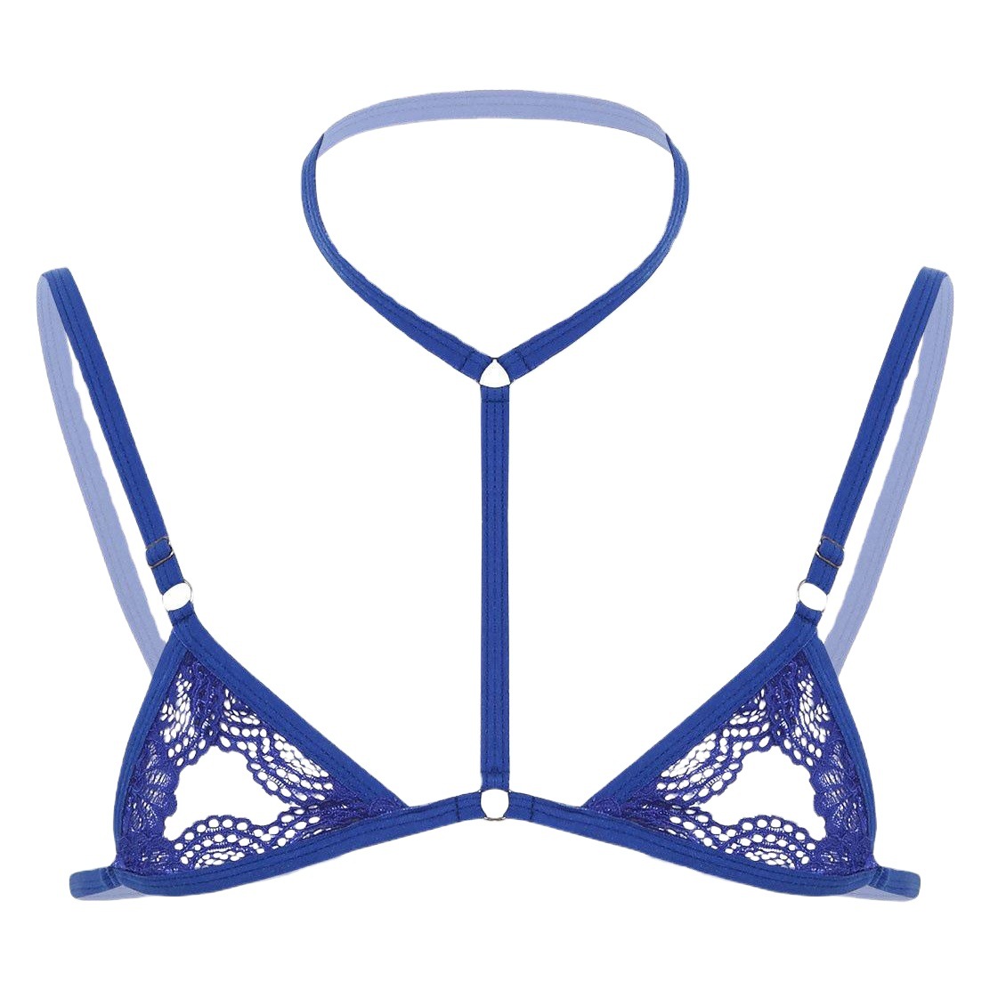 Men's Sexy Lingerie Lace Three-Point Bra Pajamas Transparent Panties Temptation Pure Desire Sexy Bed Set