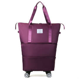 牛津布大容量带轮子旅行包可扩容万向轮行李收纳袋准宝妈待产包