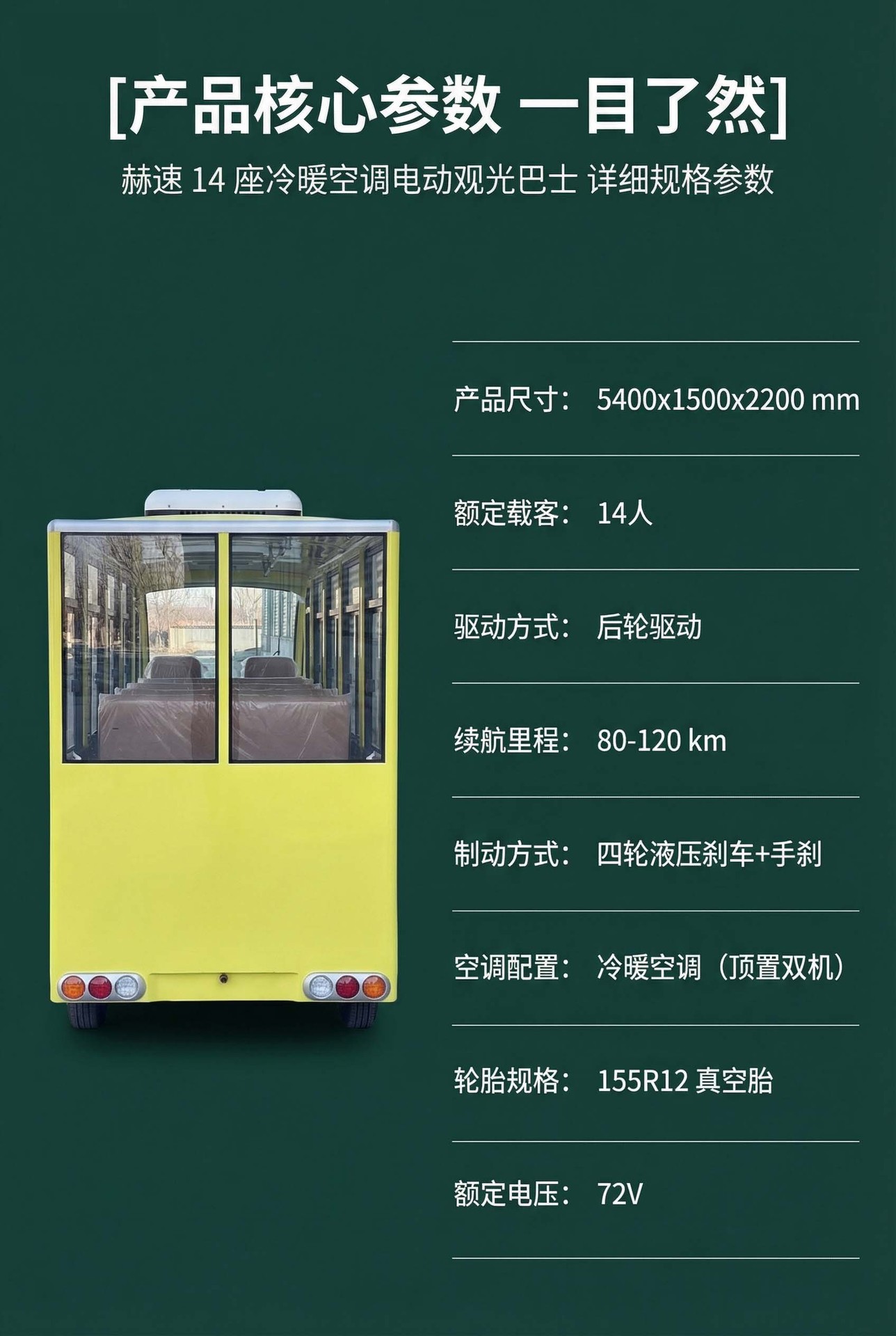 Fully Enclosed Air-Conditioned Large Electric Sightseeing Vehicle, Large-Capacity Shuttle Bus for Tourist Attractions, Hotels, and Business Buildings