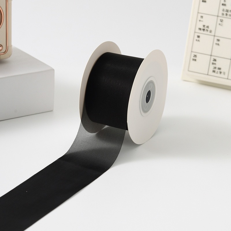 Inventario de 4cm seda de leche cinta de nieve de alta sensibilidad cinta de cabello DIY accesorios flores regalo ramo de flores cinta de flores