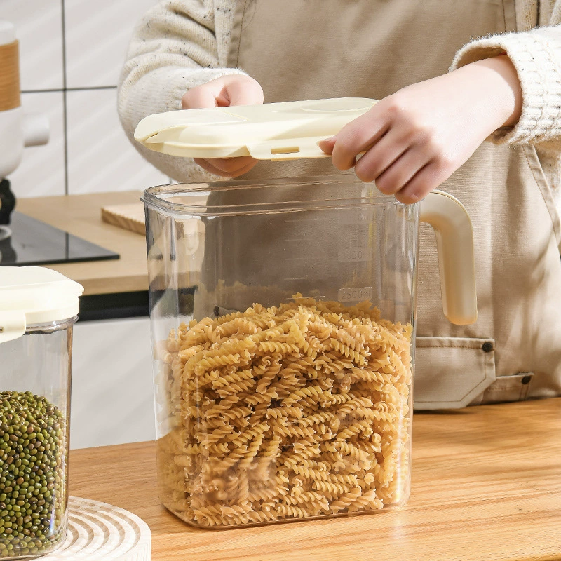 Хранение зерна в кухонной коробке, артефакт для бобовых, хранение лапши в герметичной жестяной банке, утолщенная банка для зерна, рисовый ведро