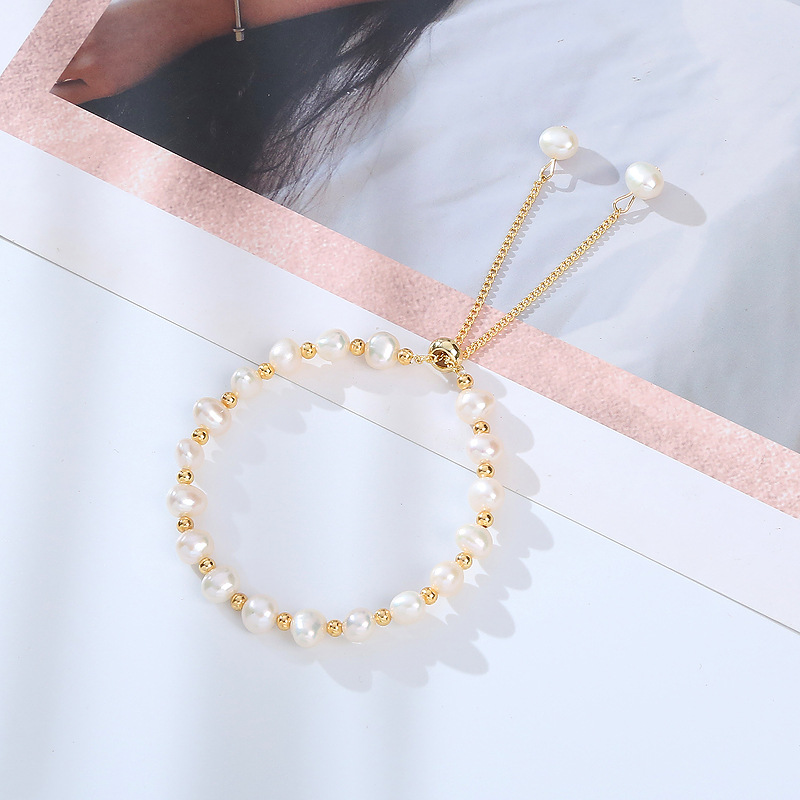 Elegant Geometric Pearl Beaded Bracelets display picture 2