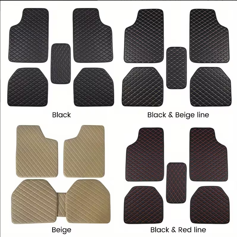 Cross-border Amazon universal car floor mats, waterproof leather version, wholesale and dropshipping from cross-border manufacturers, foreign trade PVC labeling