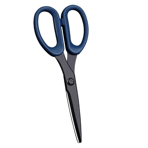Deli 77790 scissors black blade handmade home office kitchen paper cutting safety cutting stainless steel scissors wholesale