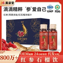 实力工厂红参石榴饮红石榴浓缩汁女性气血饮燕窝肽元气胶原饮批发