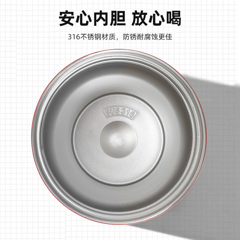 316 taza de café simple de alta calidad, taza de mano al aire libre, taza de aislamiento de vacío de doble capa octagonal