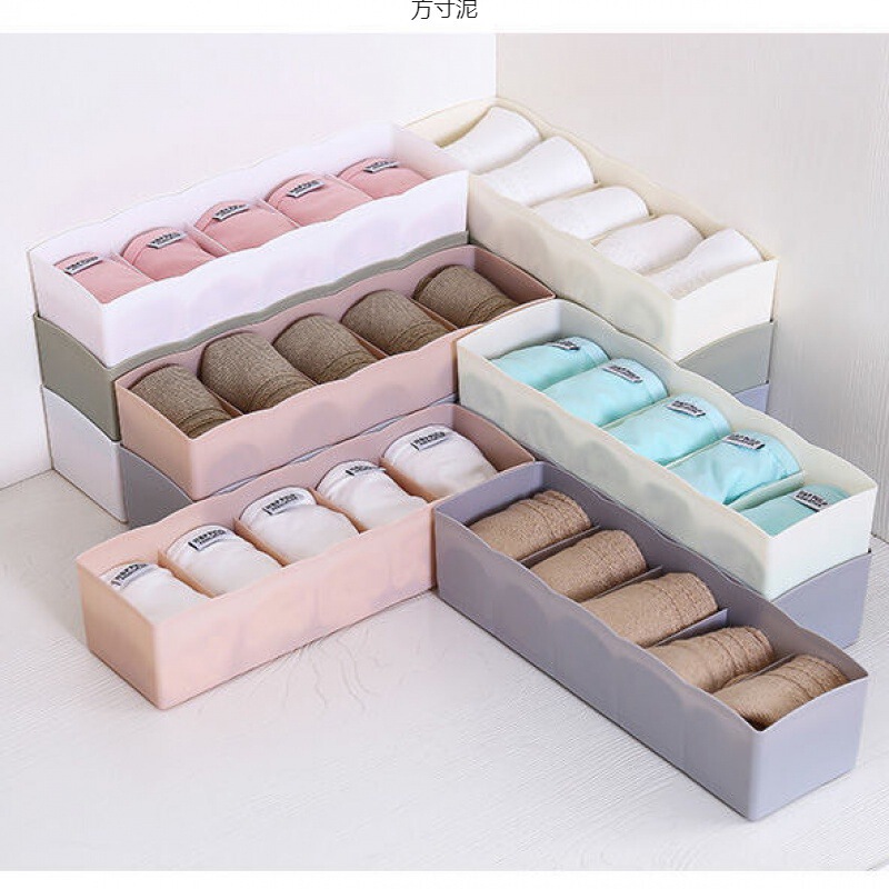 下着収納ケース布芸大容量下着ブラジャー格子収納ケース靴下収納卸売り|undefined