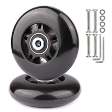 84 80mm直排单排速滑轮滑鞋活力板游龙板滑板车行李箱包静音轮子