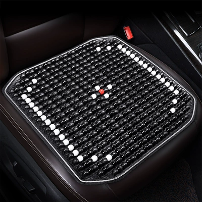Cool pad – Cross-Border Wooden Bead Car Seat - square-mat-business-black