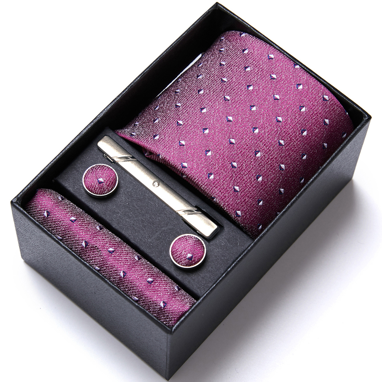 Fabricante en stock de los hombres corbata caja regalo traje ropa formal negocios boda trabajo grupo camisa accesorios verano nuevo