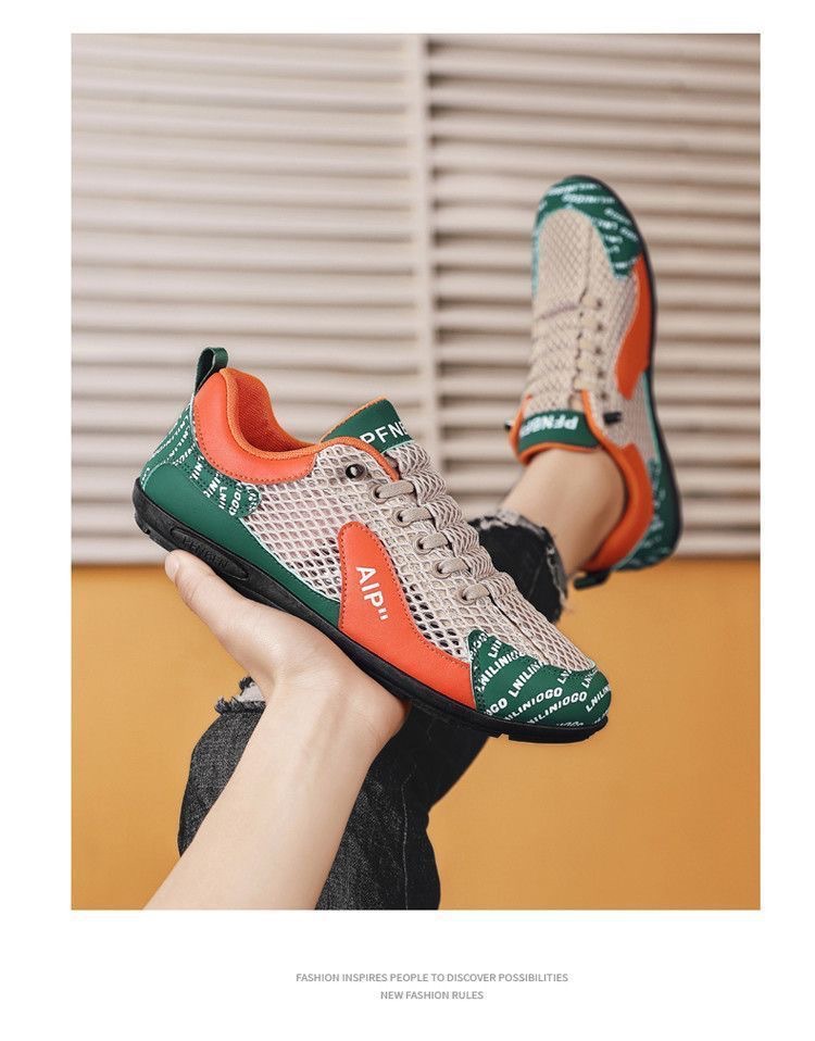2026 Summer New Breathable Mesh Casual Sports Lightweight Soft Sole Trendy Color-Block Men's Shoes_vogvips.com