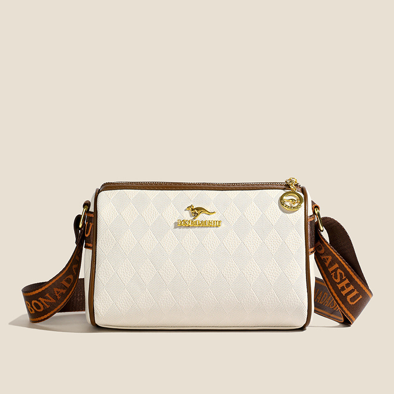 2024 otoño nuevo estilo bolso femenino moda diseño simple bolso cilíndrico bolso de mensajero de hombro salvaje almohada bolso femenino