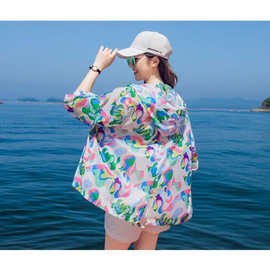 精品防晒服女中长款宽松显瘦防晒衣薄款防晒衣2026年夏薄外套外穿