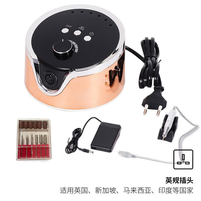 Pulitzador de uñas transfronterizas, pulitador de uñas conveniente de carga, pulitador de uñas profesional de eliminación de piel muerta 45000RPM