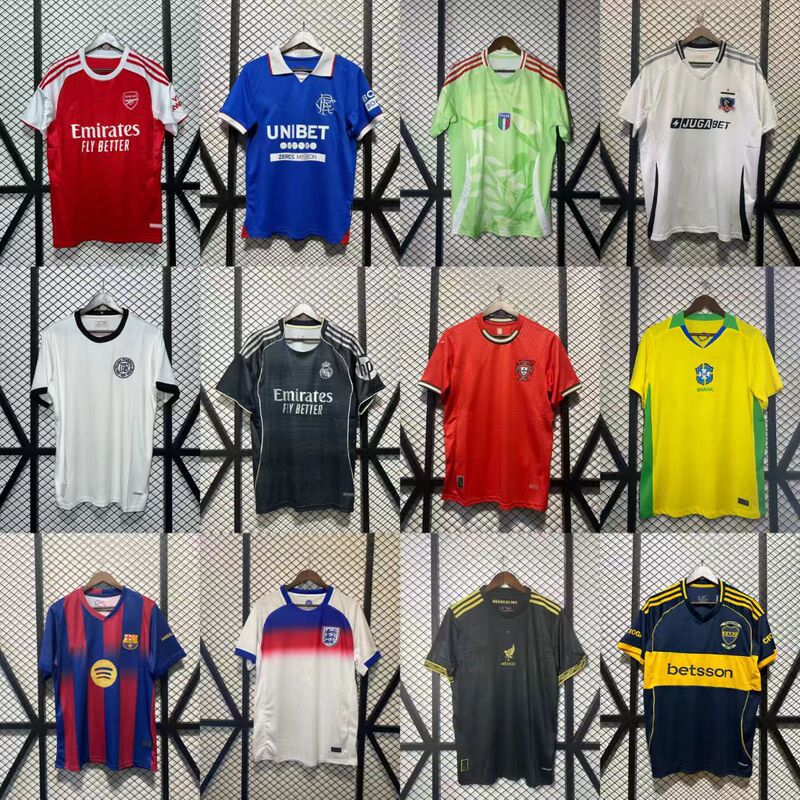 2526 Jersey National Team Football Uniform Club Italy Jersey Portugal Liverpool Short-Sleeved Quick-Drying Number