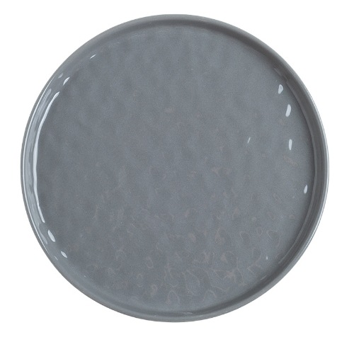 Cubertería de cerámica de piedra característica textura convexa avanzada gris brillante Ins viento simple plato de casa restaurante tazón image 6