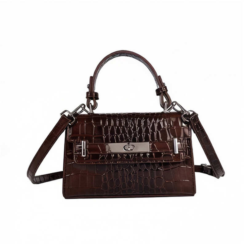 Cross-border 2026 primavera nuevo estilo coreano portátil cocodrilo Kylie bolso cuadrado sensación alta lujo ligero versátil mochila