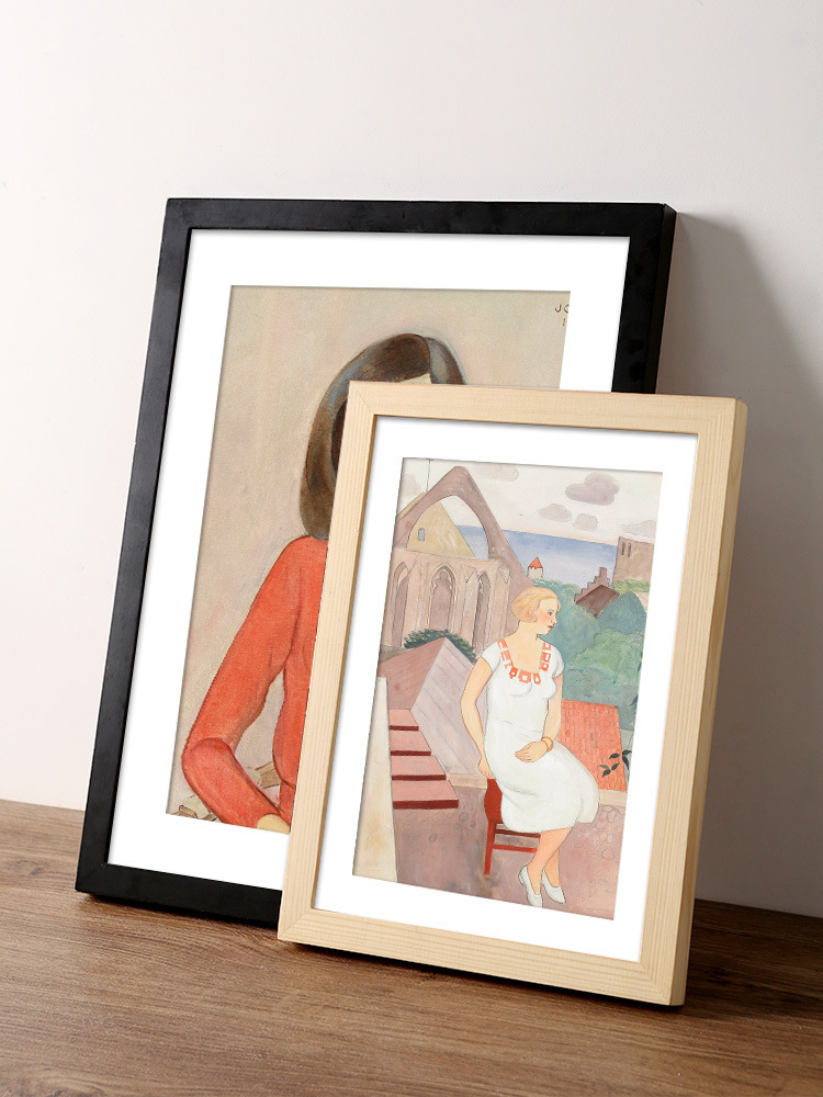 Wooden picture frame for wall, small 12-inch 32K gold frame with 18k gold frame, A1a2 large 24-inch picture frame size