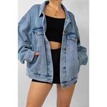 K 99820 Fashion Denim Jacket Women ŷ��ţ������ ŷ���羳