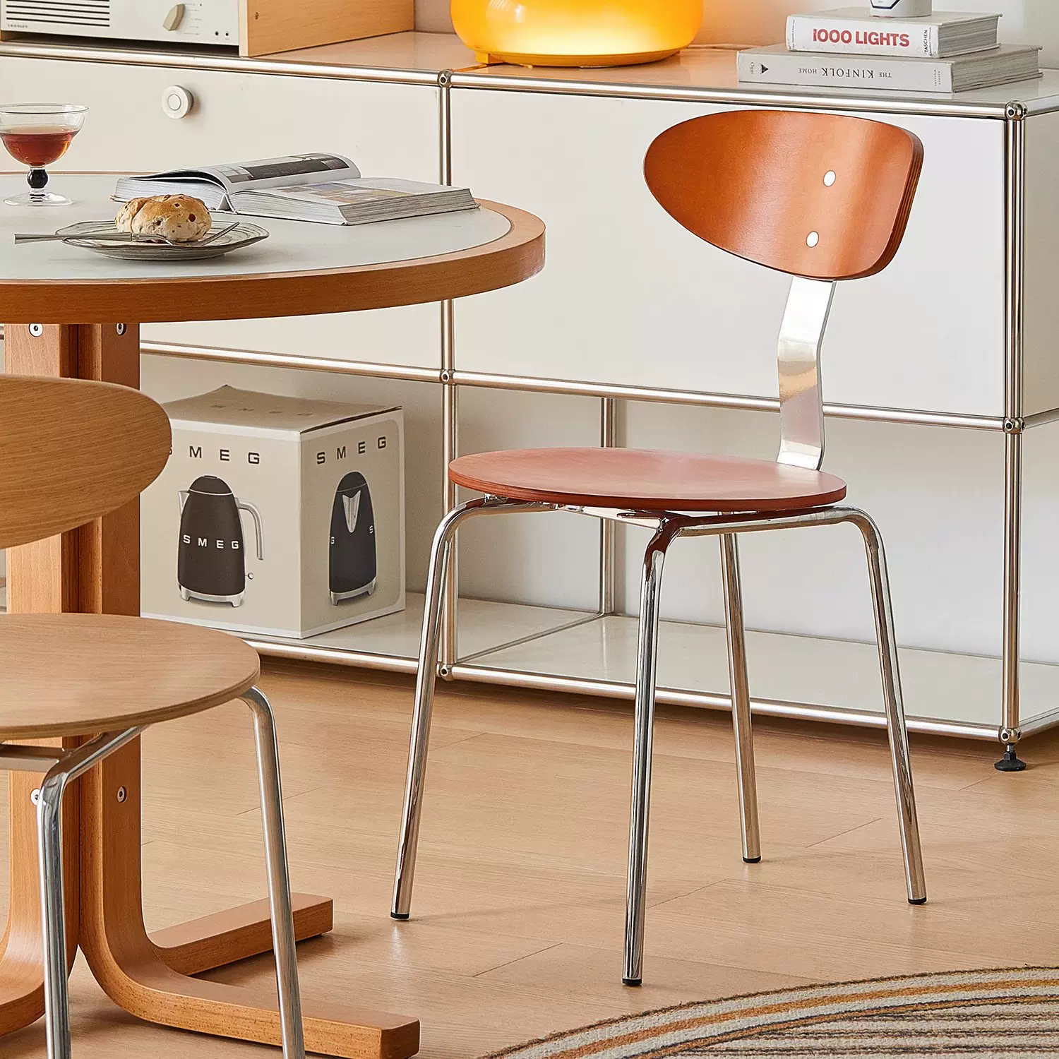 北欧风小户型书桌靠背椅化妆椅咖啡厅餐桌洽谈凳子奶茶店休闲椅子