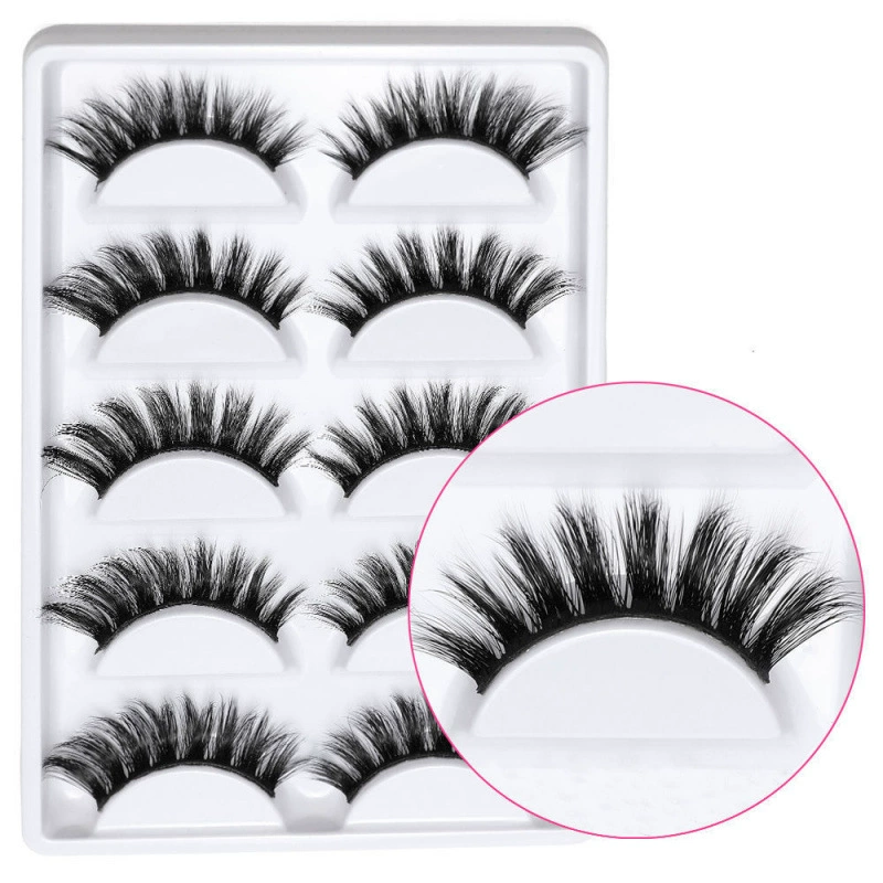 Long curling false eyelashes, European style, 25mm