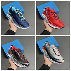 男女款邦代5跑步鞋Bondi 5网面透气减震厚底运动跑鞋