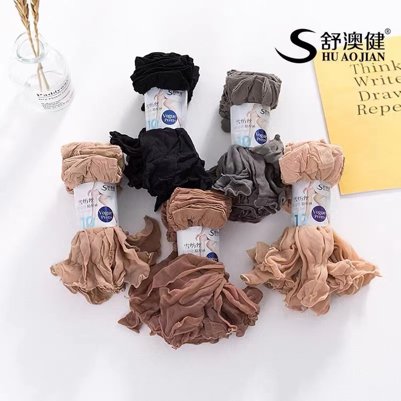 Chiffon stockings sheer summer ultra thin anti-snag breathable wear-resistant low-cut crystal silk black flesh tone women's ankle socks
