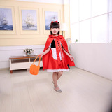 Красная шапочка, детский наряд маленькой принцессы, костюм, xэллоуин, косплей