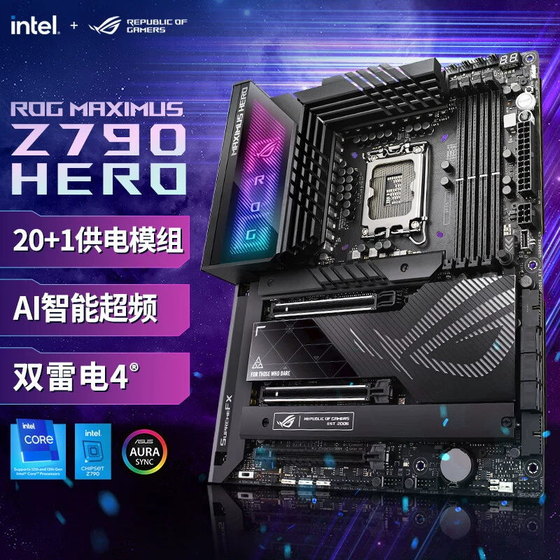 Игрок страна Rog Maximus Z790 Hero материнская плата поддерживает DDR5 (Z790/LGA 1700)