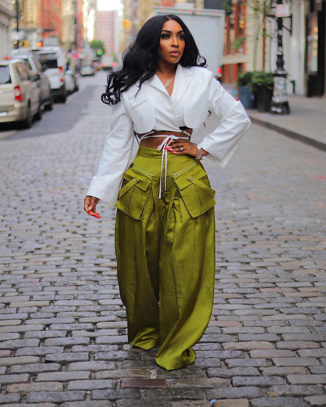 Femmes Du Quotidien Rue Vêtement De Rue Couleur Unie Toute La Longueur Pantalons Décontractés Pantalon Droit display picture 8