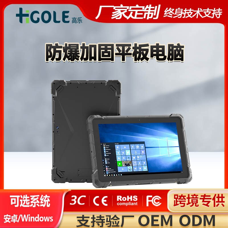 Higolepc 10-inch 5g three-proof flat panel HD highlight waterproof explosion-proof reinforced industrial computer Windows cross-border