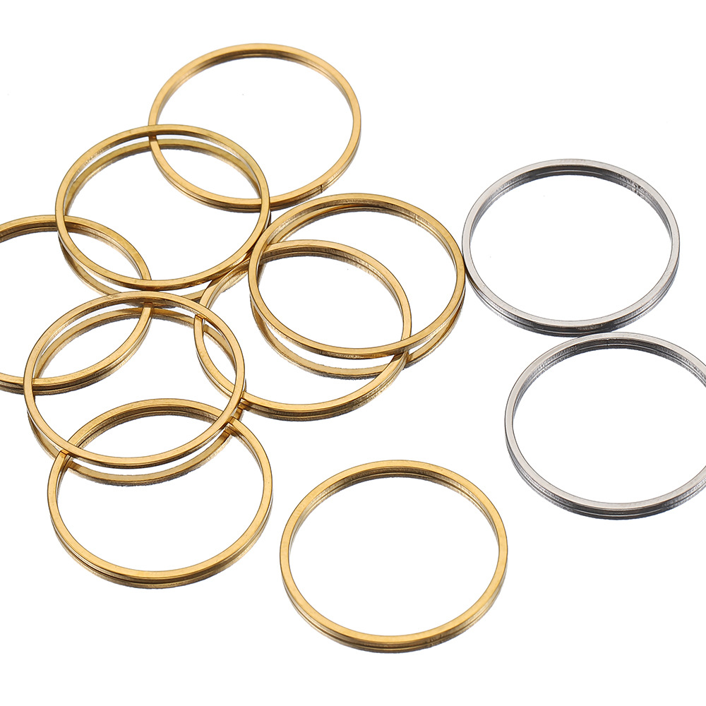 20 PCS/Package Quantity 20 PCS/Package 304 Stainless Steel Solid Color Jewelry Buckle