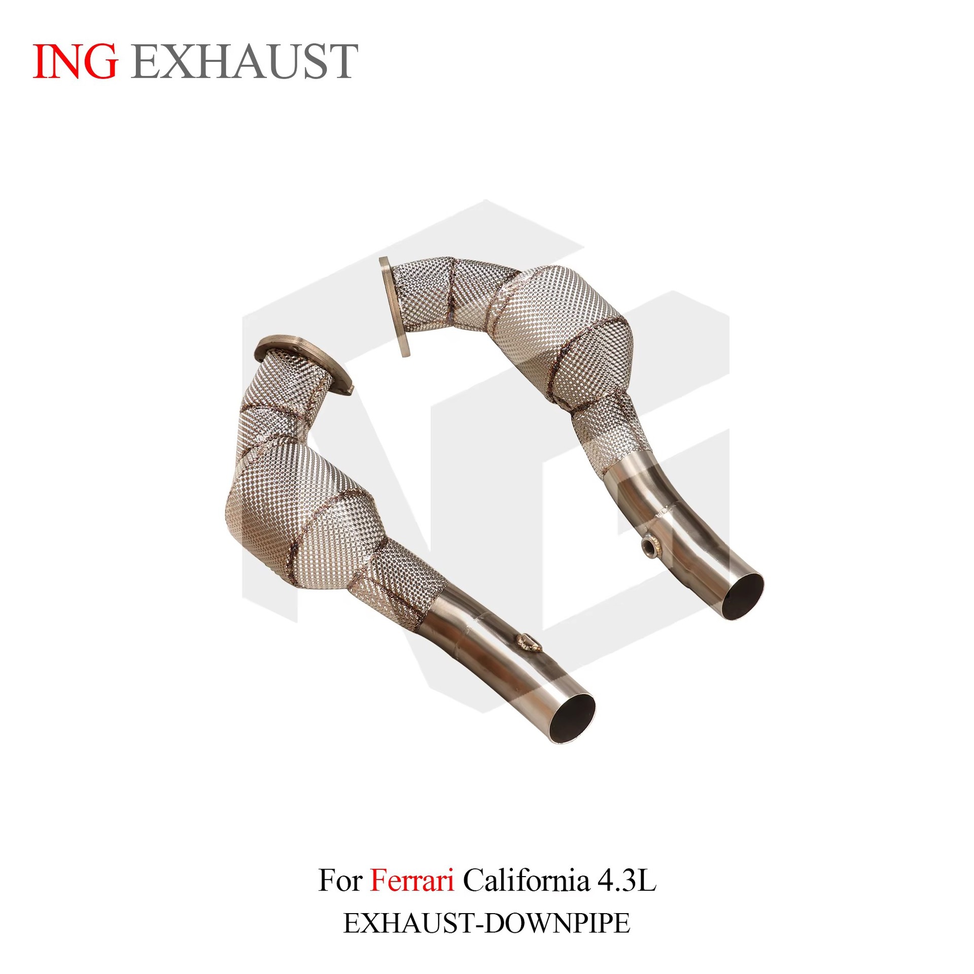 Suitable for Ferrari California 4.3L, stainless steel exhaust system downpipe with catalyst