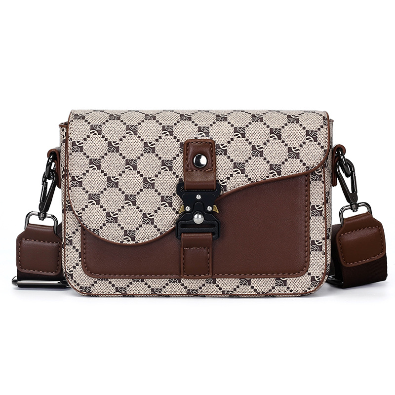 2026 Anno del Cavallo Nuovo Modello Borsa a tracolla Saddle, Unisex, Business Casual, Monospalla, Scanalatura Bianca, Direttamente_voghion.com