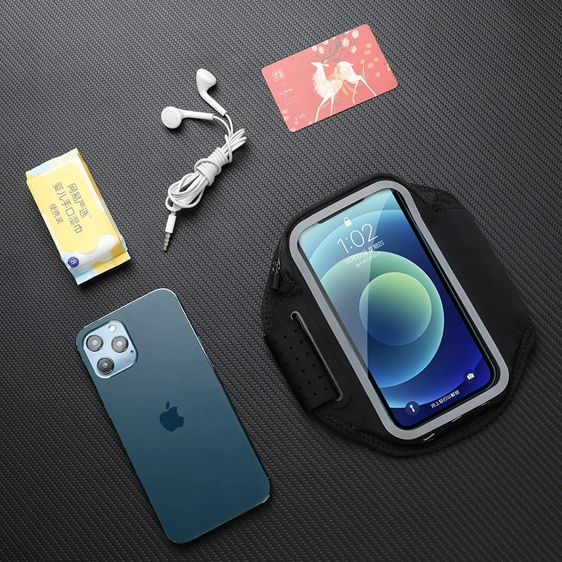 Прямая поставка с фабрики Новый двойной сенсорный экран Мобильный телефон сумка на запястье водонепроницаемый большой емкости Открытый Бег сумка для мобильного телефона