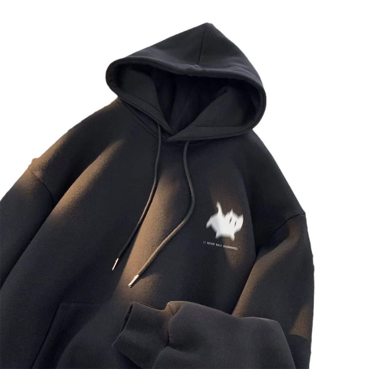 Худи мужское oversize, с котёнком‑принтом, капюшон, повседневный пуловер