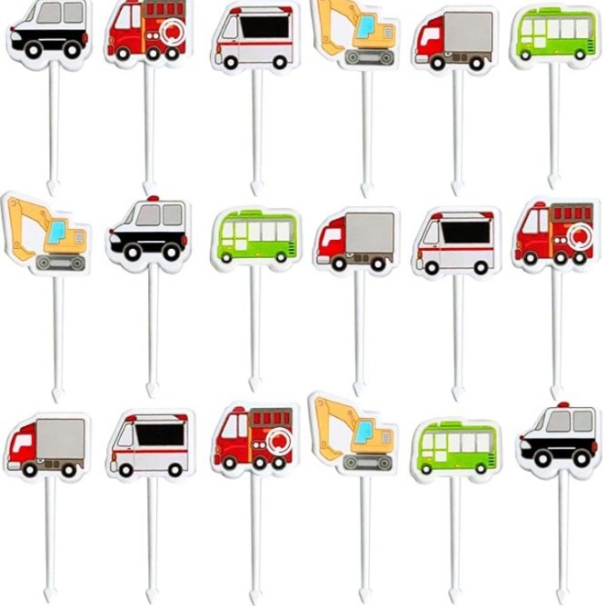 Uso doméstico Cartoon Tenedores para fruta para niños Creativo Animales para niños Set de palillos de plástico para fruta Palillos para fiambrera