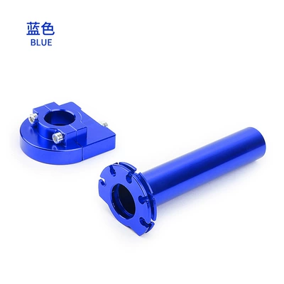 large twist throttle CNC handle – Motorcycle Safety Supplies - accelerator-seat-blue