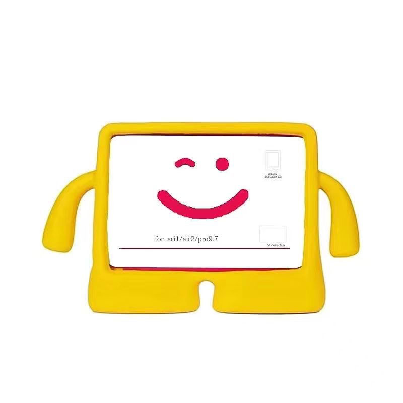 iPad de 11 pulgadas cubierta mini6 / 7 a prueba de caídas 10.2 / 9.7 / air3 / Air7 / pro11 color caramelo de dibujos animados