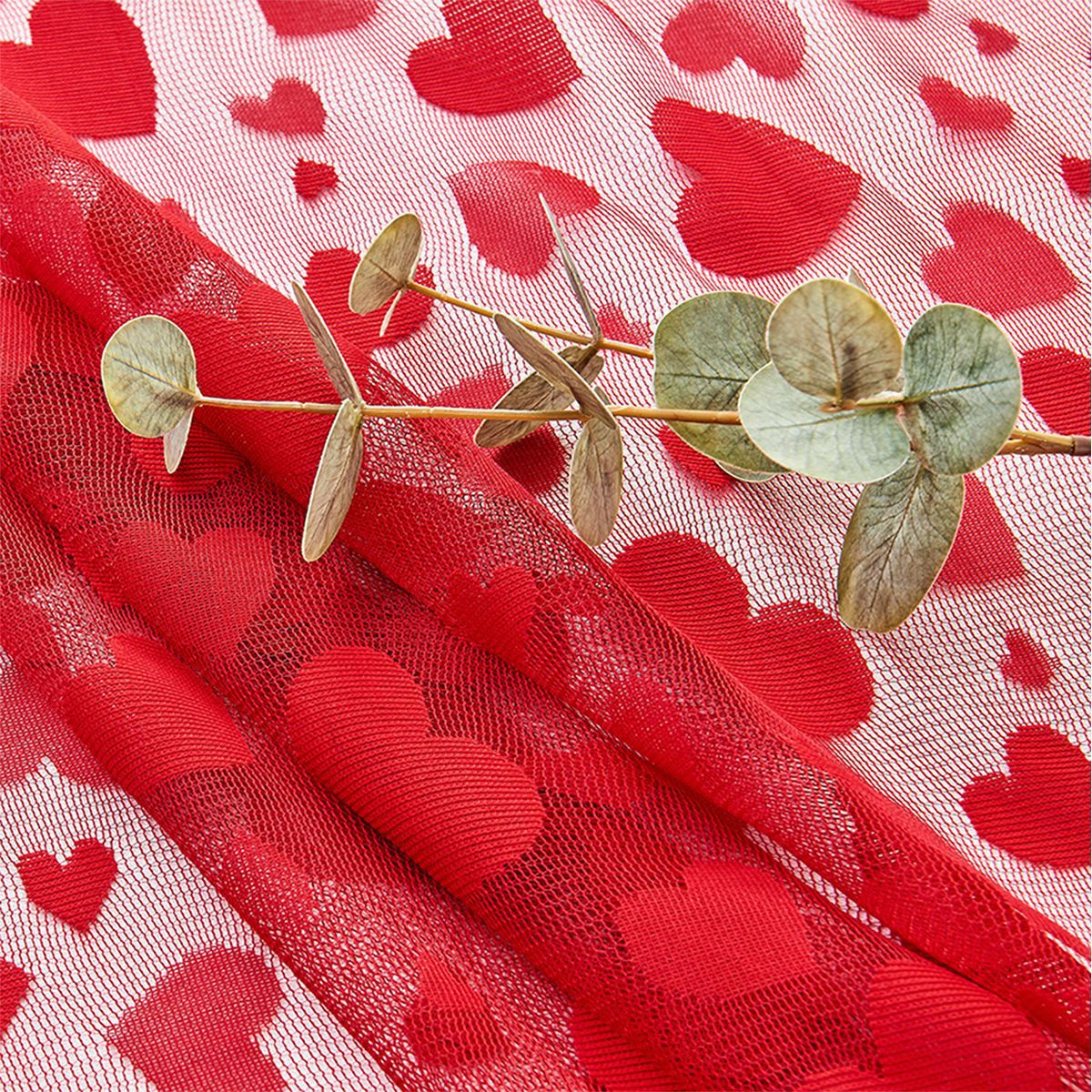 Transfronterizos de urdimbre encaje amor día de San Valentín tabla de mesa rectangular bandeja cojín set de decoración de vacaciones fábrica en stock