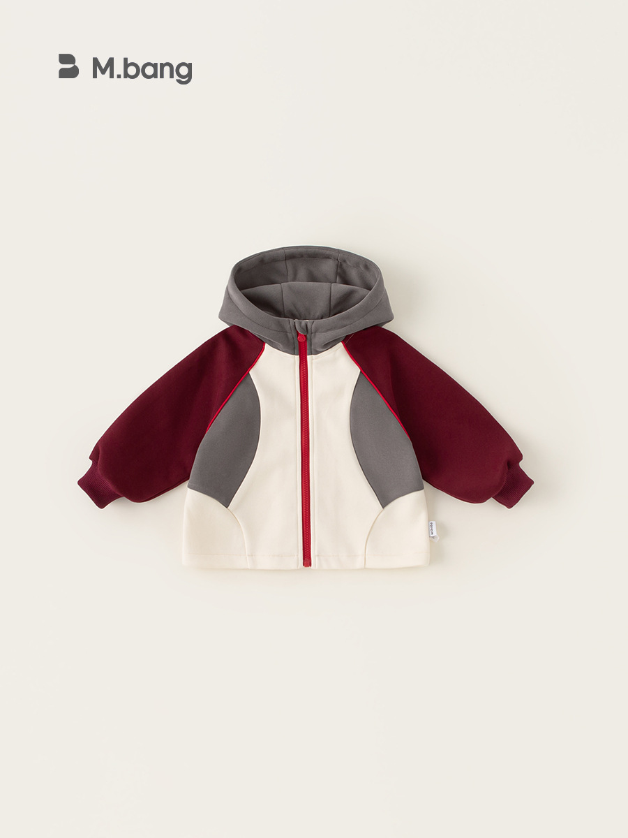 Yoobao ropa infantil chaqueta con capuz para niños otoño y invierno 2025 nuevo estilo coreano chaqueta con capuz con cremallera de color choque chaqueta de otoño para chicas