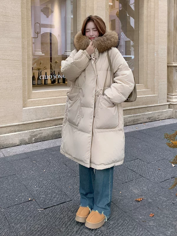 Winter long hoody, down jacket, Korean style, plus size